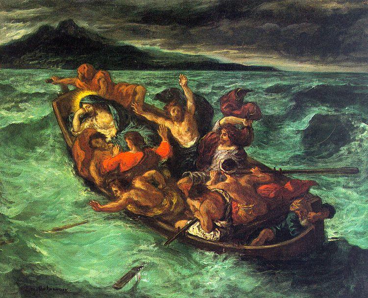 Eugene Delacroix Christ on the Lake of Gennesaret Germany oil painting art